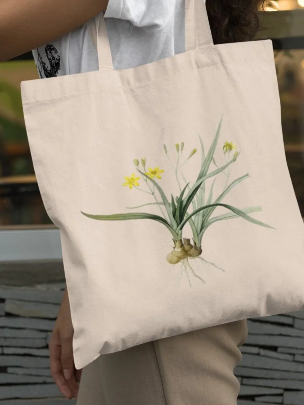 Velvet Hypoxis Vintage Floral Print Graphic Canvas Tote Bag